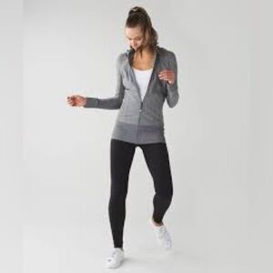 Lululemon grey Daily Practice zippered jacket